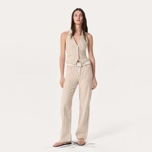 Rag & Bone Shea Relaxed Straight JeansVintage Stretch in Tan StripeWas$298.00